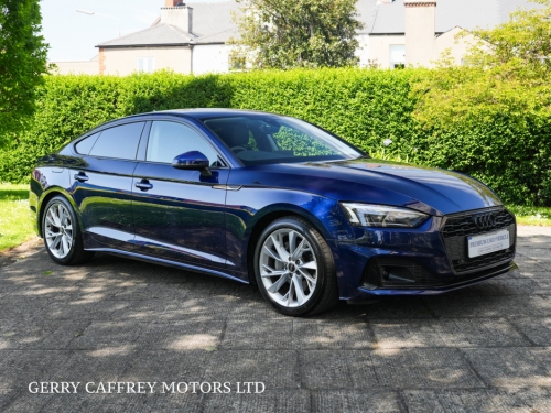Audi A5 0.0 SPORTBACK 40 TFSI 204BHP S-TRONIC SE Hatchback Petrol Blue