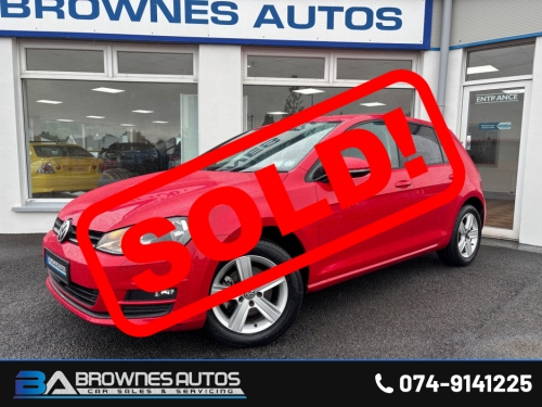 Volkswagen Golf 0.0 1.6 TDI MATCH EDITION BLUEMOTION 110PS 5DR Hatchback Diesel Red