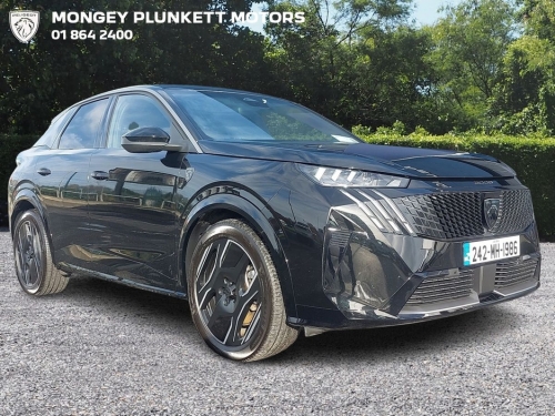 Peugeot 3008 BEV 73kWH 210BHP GT Hatchback Electric Black