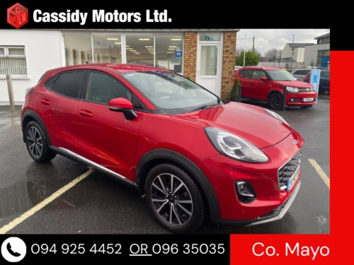 Ford Puma 0.0 1.0L EcoBoost Hybrid 125PS Titanium MPV Hybrid Red
