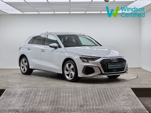 Audi A3 0.0 A3 S Line 40 Tfsi S Line 13kWh PHEV S tronic Auto Hatchback Petrol / Electric Hybrid White